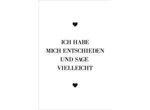 4049009076513 - Acrylglasbild QUEENCE Spruch Bilder Gr B H T 80 cm x 120 cm x 24 cm schwarz Acrylglasbilder Bilder