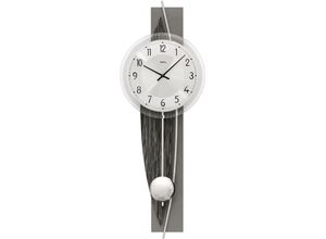 4037445155138 - Pendelwanduhr AMS W7458 Wanduhren Gr B H L 23 cm x 8 cm x 67 cm grau Pendeluhren