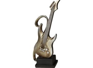 4050223710275 - Dekofigur Gitarre Figur M Dekofiguren Gr B H T 11 cm x 22 cm x 6 cm silberfarben (antik silberfarben) Deko-Objekte Dekofiguren