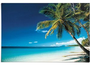 8714597310634 - Poster REINDERS Palme am Strand Bilder Gr B H 915 cm x 61 cm 1 St blau Poster