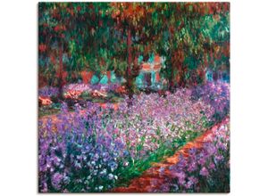 Image of Artland Wandbild Der Garten des Künstlers bei Giverny, Garten (1 St), als Alubild, Outdoorbild, Leinwandbild in verschied. Größen, lila