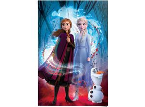 8714597586732 - Poster REINDERS Poster Frozen 2 Anna - Elsa Olaf Disney Bilder Gr B H 61 cm x 915 cm Film 1 St blau Poster