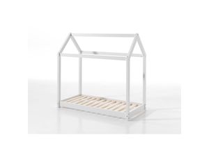 5420070229012 - Vipack Hausbett Cabe 70 x 140 cm weiß Kiefer massiv