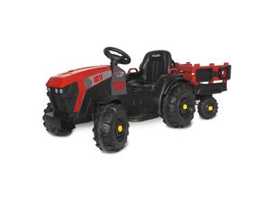 4042774465339 - JAMARA-460895-Ride-on Traktor Super Load mit Anhänger rot 12V