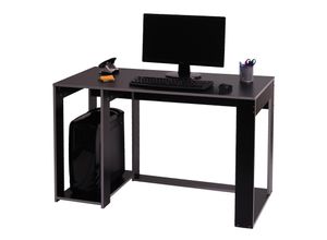 Image of Schreibtisch MCW-J26, Computertisch Bürotisch, 120x60x76cm ~ schwarz-grau