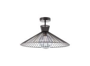 4004353394614 - Lampe Elmont Deckenleuchte 45cm schwarz matt 1x A60 E27 52W Für LED-Leuchtmittel geeignet - schwarz - Brilliant