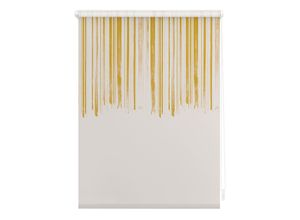 4251369826688 - Seitenzugrollo ORIGINAL Rollo Klemmfix ohne Bohren blickdicht Flowing Honey - Gelb Rollos Gr 150 cm stufenlos positionierbar 100 cm gelb (gelb weiß) Kinder Kinderzimmer-Rollos 4251369826688 - Seitenzugrollo ORIGINAL Rollo Klemmfix ohne Bohren blickdicht Flowing Honey - Gelb Rollos Gr 150 cm stufenlos positionierbar 100 cm gelb (gelb weiß) Kinder Kinderzimmer-Rollos