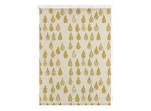 4251369827593 - Seitenzugrollo ORIGINAL Rollo Klemmfix ohne Bohren Verdunkelung Golden Drops - Gold Rollos Gr 150 cm stufenlos positionierbar 70 cm goldfarben (goldfarben weiß) Verdunkelungsrollos 4251369827593 - Seitenzugrollo ORIGINAL Rollo Klemmfix ohne Bohren Verdunkelung Golden Drops - Gold Rollos Gr 150 cm stufenlos positionierbar 70 cm goldfarben (goldfarben weiß) Verdunkelungsrollos