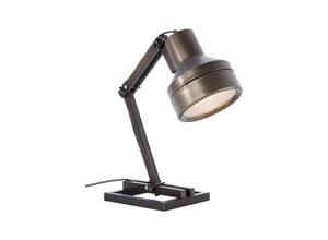 Image of BRILLIANT Lampe Hardwork Tischleuchte schwarz stahl 1x A60, E27, 28W, geeignet für Normallampen (nicht enthalten) Mit Schnurzwischenschalter