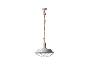 Image of BRILLIANT Lampe Rope Pendelleuchte 47cm grau Beton 1x A60, E27, 60W, geeignet für Normallampen (nicht enthalten) Für LED-Leuchtmittel geeignet