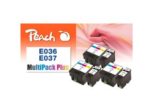 7640162839938 - E36 6 Druckerpatronen bk ersetzt Epson T036 T037 für zB Epson Stylus C 42 Epson Stylus C 42 Plus Epson Stylus C 42 S Epson Stylus C 42 SX