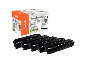 7640173435044 - H201X 5 Tonermodule XL (2*bk c m y) ersetzt HP No 201X CF400X*2 CF401X CF402X CF403X für zB HP Color LaserJet Pro MFP M 277 dw (wiederaufbereitet)