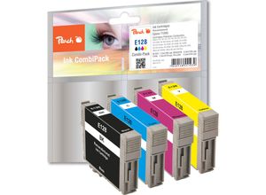 7640148551939 - E128 4 Druckerpatronen (bk c m y) ersetzt Epson T1285 C13T12854010 für zB Epson Stylus SX 125 Epson Stylus SX 425 W Epson Stylus SX 435 W (wiederaufbereitet)