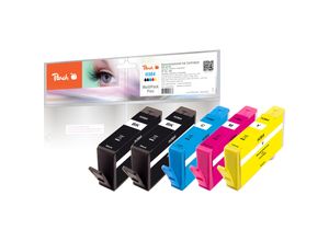 7640169589676 - Combi-Pack PLUS - 5-pack - S - black yellow cyan magenta - remanufactured - ink cartridge (alternative for HP CB316EE HP CB318EE HP CB319EE HP CB320EE) - Tintenpatrone Cyan 7640169589676 - Combi-Pack PLUS - 5-pack - S - black yellow cyan magenta - remanufactured - ink cartridge (alternative for HP CB316EE HP CB318EE HP CB319EE HP CB320EE) - Tintenpatrone Cyan