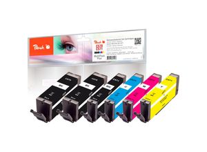 7640173434443 - C570 6 Druckerpatronen (2*bk bkph c m y) ersetzt Canon PGI-570 CLI-571 für zB Canon Pixma MG 5750 Canon Pixma TS 5050 (wiederaufbereitet)