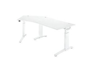 4250510810682 - Genius Schreibtisch 135° Planova Ergostyle Ansatz links man höheneinstellbar B 2165 x T 800 mm weiß weiß 4250510810682 - Genius Schreibtisch 135° Planova Ergostyle Ansatz links man höheneinstellbar B 2165 x T 800 mm weiß weiß