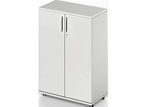 4250510880340 - Pure Flügeltürenschrank Proplana 3 Ordnerhöhen Breite 800 mm abschließbar lichtgrau