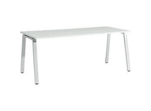 4251898811766 - Select Schreibtisch Start Off A-Fuß Rechteck Stahl Holz B 1800 x T 800 x H 735 mm lichtgrau 4251898811766 - Select Schreibtisch Start Off A-Fuß Rechteck Stahl Holz B 1800 x T 800 x H 735 mm lichtgrau