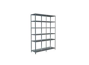 4004514123084 - Steckregal Stecksystem Grund- und Anbauregal Regale Metall verzinkt 2300x1600x500 mm 12 Böden silberfarben Regal- Ordnungssysteme 4004514123084 - Steckregal Stecksystem Grund- und Anbauregal Regale Metall verzinkt 2300x1600x500 mm 12 Böden silberfarben Regal- Ordnungssysteme