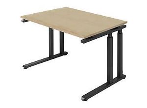 4250510813584 - Select Schreibtisch SET UP C-Fußgestell 1200x800 Wildeiche graphit