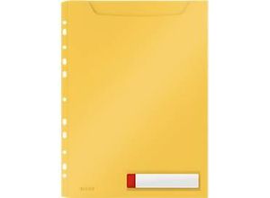 4002432126156 - Leitz® Prospekthülle Cosy Privacy Maxi blickdicht A4 bis 150 Blatt Lochrand einklappbar Schreibschild 3 Stück gelb 4002432126156 - Leitz® Prospekthülle Cosy Privacy Maxi blickdicht A4 bis 150 Blatt Lochrand einklappbar Schreibschild 3 Stück gelb