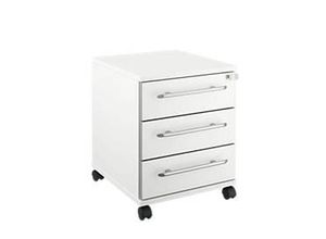 4251898810165 - Select Rollcontainer Moxxo IQ 333 3 Schübe B 410 x T 495 x H 510 mm abschließbar weiß 4251898810165 - Select Rollcontainer Moxxo IQ 333 3 Schübe B 410 x T 495 x H 510 mm abschließbar weiß