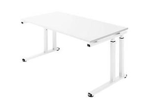 4250510813621 - Select Schreibtisch SET UP C-Fußgestell 1600x800 weiß weiß 4250510813621 - Select Schreibtisch SET UP C-Fußgestell 1600x800 weiß weiß