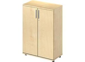 4250510880364 - Pure Flügeltürenschrank Proplana 3 Ordnerhöhen Breite 800 mm abschließbar Ahorn-Dekor