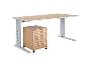 4251898810868 - Select Büromöbelset 2-tlg Moxxo IQ Schreibtisch B 1600 x T 800 mm C-Fuß