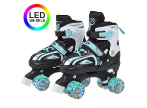 4250518564945 - LED Rollschuhe größenverstellbar Super Quads X-Pro