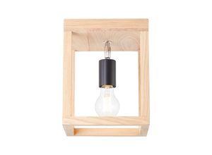 4004353393617 - Lampe Nerea Deckenleuchte 1flg eiche geölt Holz Metall 1x A60 E27 15WNormallampen (nicht enthalten) - braun - Brilliant