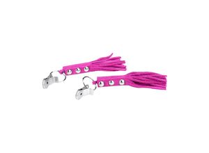 8718924232804 - Nippelklemmen mit Leder-Quasten 8718924232804 - Nippelklemmen mit Leder-Quasten