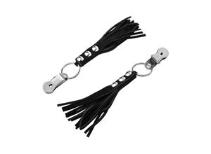 8718924232705 - Nippelklemmen mit Leder-Quasten 8718924232705 - Nippelklemmen mit Leder-Quasten