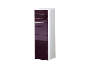 4250163703218 - Unterschrank ATLANTA-03 Hochglanz aubergine B x H x T ca 25 x 79 x 20cm - violett