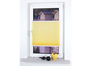 4016318350092 - Liedeco - Klemmfix-Plissee verspannt lemon-yellow Größe 75X150 cm