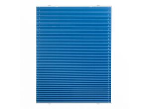 4250434131375 - Plissee ORIGINAL Haftfix Plissees Gr 130 cm zweiseitig verschiebbar 90 cm blau (blau weiß) Plissees ohne Bohren