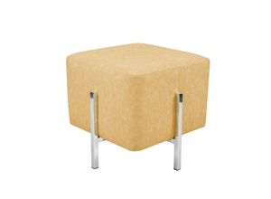 4056216743190 - Pouf   Hocker Lizia 110 Gelb   Silber