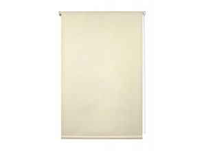 4250434100586 - Seitenzugrollo ORIGINAL Klemmfix Hitzeschutz Rollos Gr 150 cm 80 cm beige (creme creme) Verdunkelungsrollos Rollo mit Thermobeschichtung