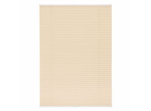 4250434108506 - Plissee ORIGINAL Klemmfix Plissees Gr 130 cm zweiseitig verschiebbar 120 cm beige (creme weiß) Kinder Klemm-Plissee Plissee Sonnenschutz-Plissee Kinderzimmer-Plissees Faltenstore