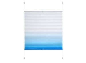 4016318387760 - Klemmfix Plissee 110 x 130 cm azurblau Farbverlauf