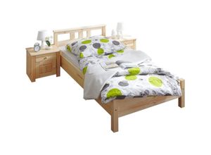 4250393877864 - TiCAA Einzelbett und Doppelbett Merci Kiefer Natur