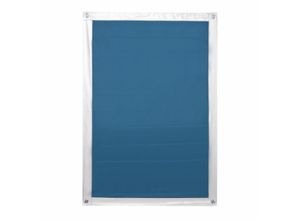 4250434117461 - Lichtblick Dachfenster Sonnenschutz Thermofix ohne Bohren - Blau 47 cm x 915 cm (B x L) für F06