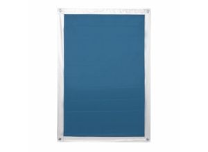 4250434117485 - Dachfensterrollo Thermorollo Sonnenschutz Haftfix ohne Bohren Lichtblick B-Ware einwandfrei Blau 59 x 915 cm