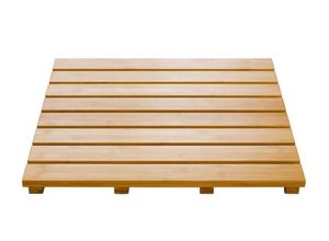 4006956076935 - - Holzvorlegerost Grating natur 52x52 cm - natur