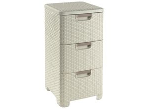 3253926604198 - Aufbewahrungsbox Style 240645 14 Liter mit Deckel außen 378x328x600mm Polypropylen creme 3253926604198 Curver