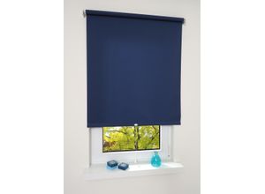 4016318295577 - Liedeco - Springrollo dunkelblau lichtdurchlässig Größe 62X180 cm