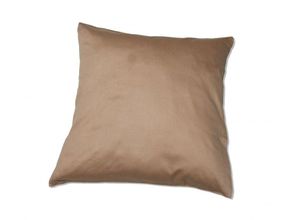 4024008026660 - Baumwoll-Satin Kissenhülle Uni 2x 40 40 cm Farbe beige