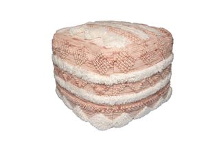 4063074507260 - megusta Pouf Bohist 225 Rosa   Creme 50cm x 50cm