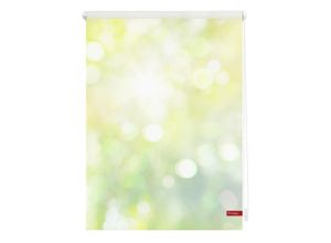 4250434115719 - Lichtblick Rollo Klemmfix ohne Bohren blickdicht Lichtspiel - Grün Gelb 60 x 150 cm (B x L)