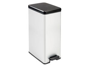 3253922340304 - Curver DECO Bin 240640 Mülleimer 40 l (B x H x T) 250 x 610 x 420 mm Silber Schwarz 1 St